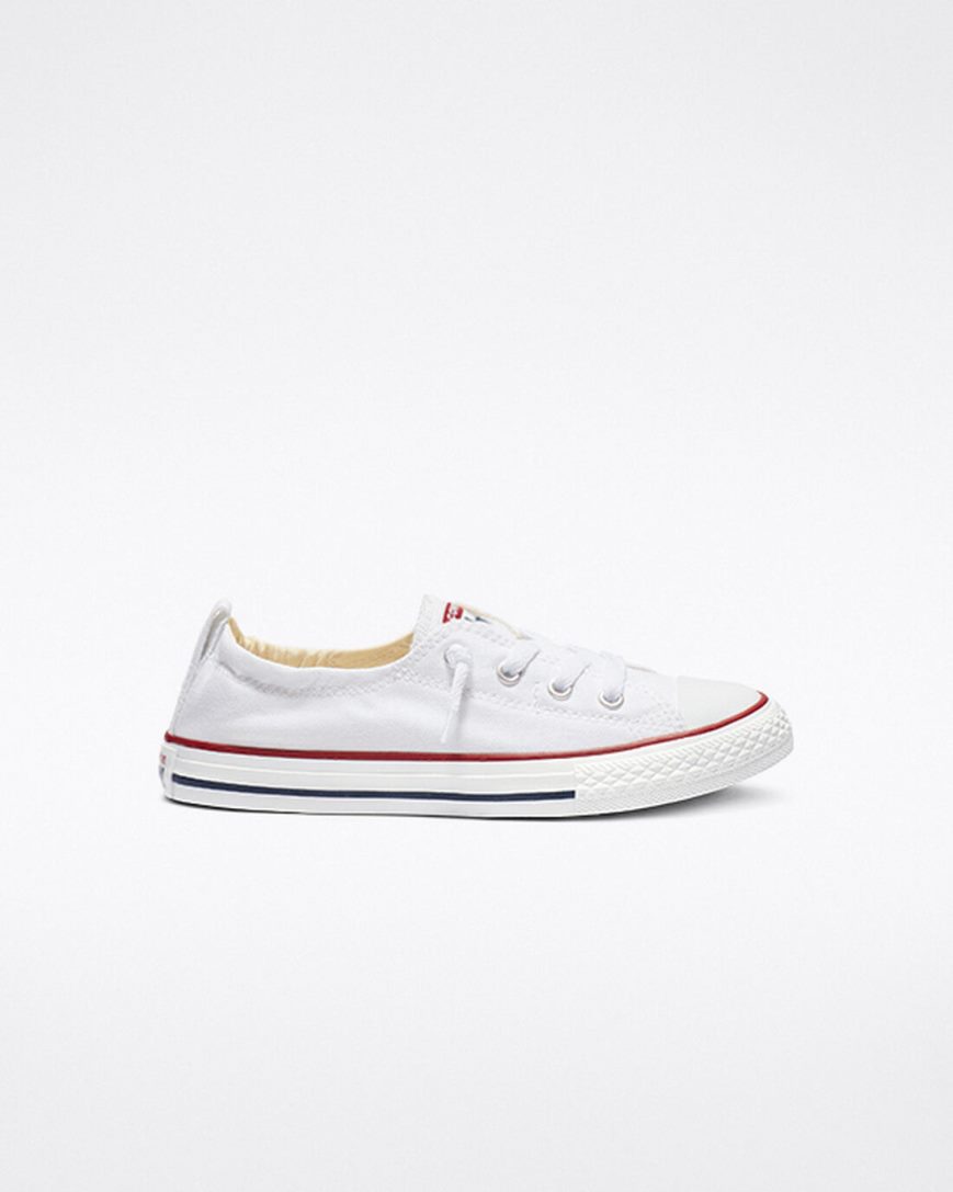 Zapatos Slip On Converse Chuck Taylor All Star Shoreline Niña Blancas | PE WL872E